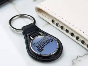 Best Keychain High-End Glossy Racing Shape X